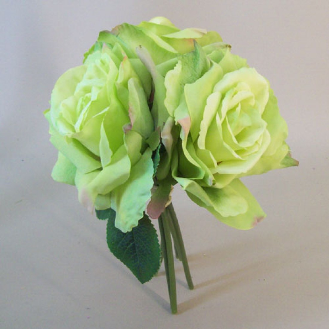 Artificial English Roses Bundle Green 25cm | Artificial Flowers
